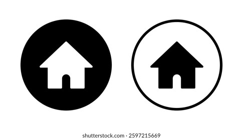 House icon logo design. Home sign and symbol