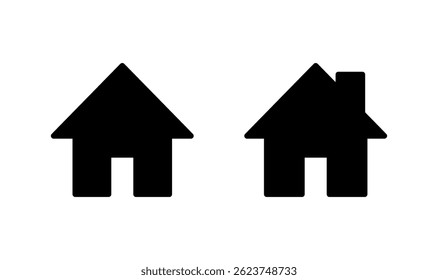 House icon logo design. Home sign and symbol