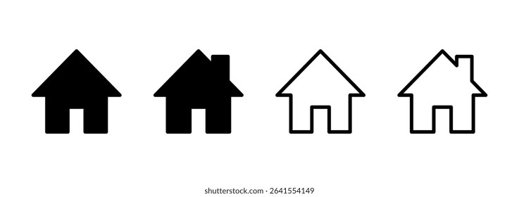 House icon logo design. Home sign and symbol