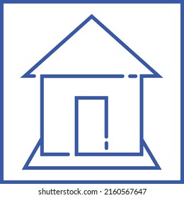 A house icon for logo design and for sign or symbol