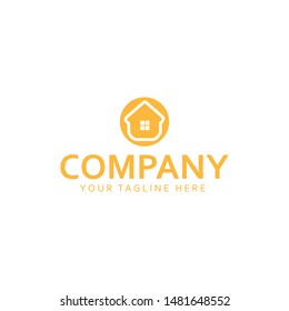 house icon logo design vector template