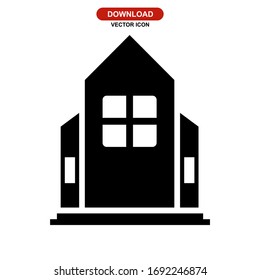 house icon or logo isolated sign symbol vector illustration - high quality black style vector icons
