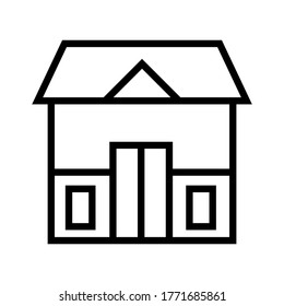 house icon or logo isolated sign symbol vector illustration - high quality black style vector icons
