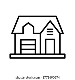 House icon or logo isolated sign symbol vector illustration - high quality black style vector icons
