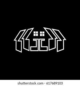 house icon to logo real setate