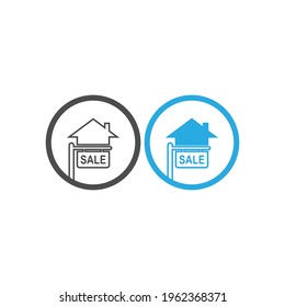 House icon logo simple design template vector illustration