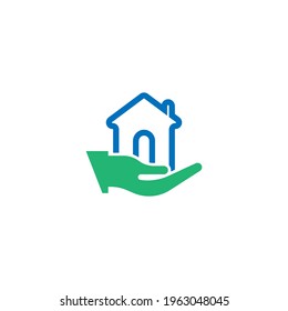 House icon logo simple design template vector illustration