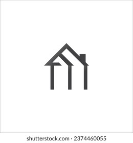 diseño vectorial del logotipo del icono de casa