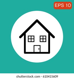 house icon or logo,illustration vector
