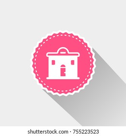 house icon with long shadow