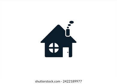House icon in minimal design. Vector Illustrator