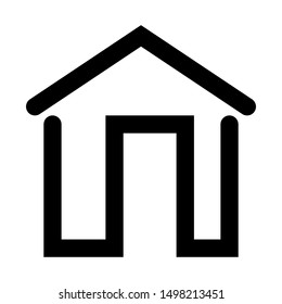House icon model 19 is a simple icon, like a house in a simple black color, suitable for various needs of your company