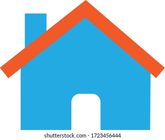 house icon on white background. flat style. House icon for your web site design, logo, app, UI. real estate symbol. small house sign. 