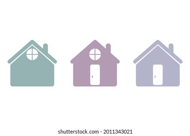 house icon on a white background, vector illustration