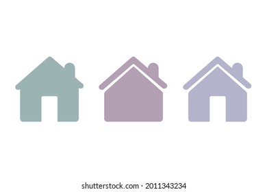 icono de casa en fondo blanco, ilustración vectorial