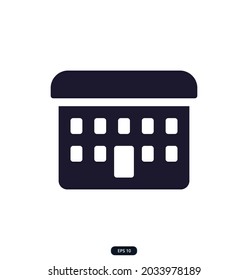 house icon on white background Vector illustration.