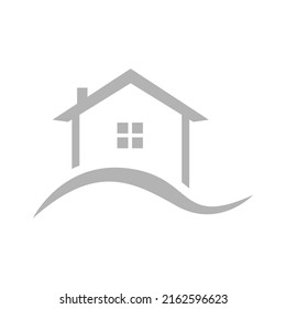 house icon on a white background, vector illustration