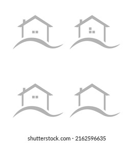 house icon on a white background, vector illustration