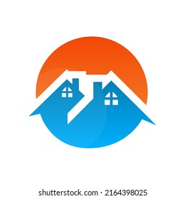 house icon on a white background, vector illustration