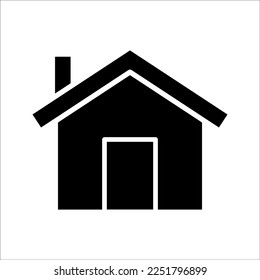 icono de la casa en fondo blanco