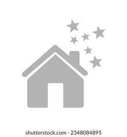 house icon on a white background, vector illustration