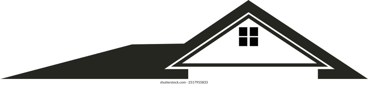Icono de la casa sobre fondo blanco.