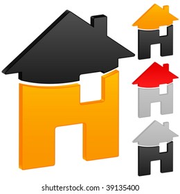 House icon on a white background. Vector illustration.
