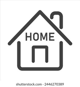 house icon on white isolate.
