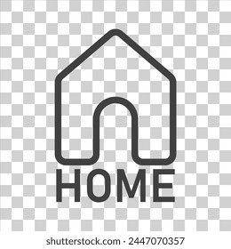 Haus-Ikone auf weißem Isolat.