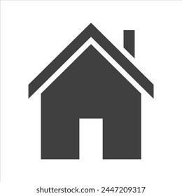 icono de la casa en aislado blanco.