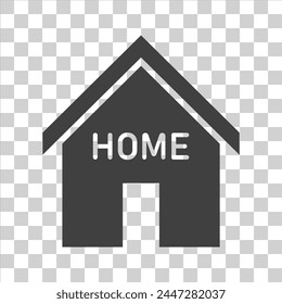 Haus-Ikone auf weißem Isolat.
