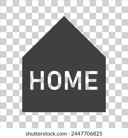 icono de la casa en aislado blanco.