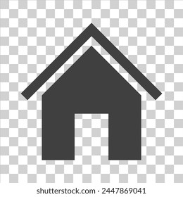 Haus-Ikone auf weißem Isolat.