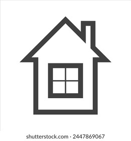 house icon on white isolate.