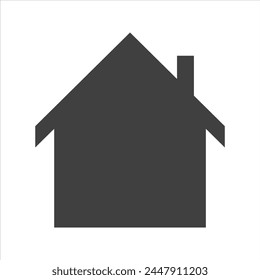 Haus-Ikone auf weißem Isolat.
