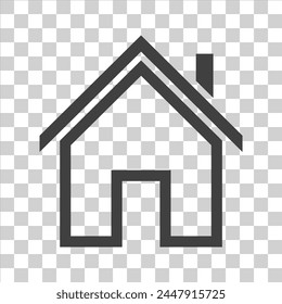icono de la casa en aislado blanco.