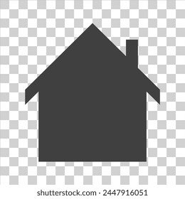 Haus-Ikone auf weißem Isolat.
