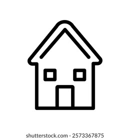 House icon Outline thin set