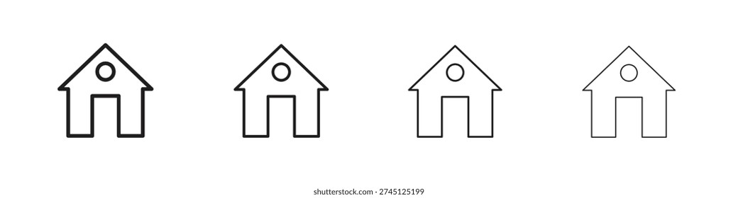 House icon outline vector. outline icons collection.