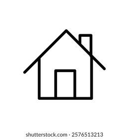 House icon Outline vector for web ui