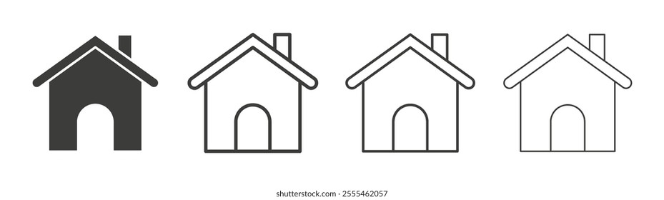House icon pack. vector illustration
