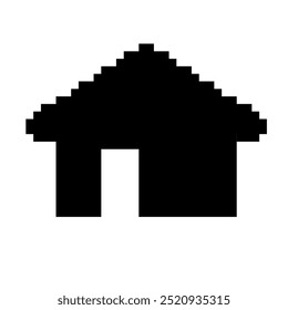 Casa icono pixel art diseño simple