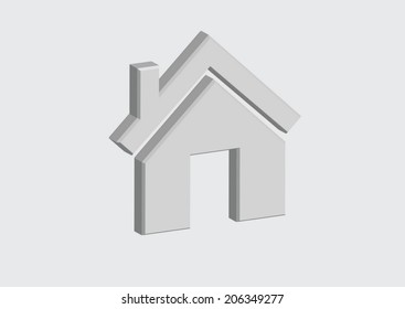 House icon and  Real Estate Building abstract design 