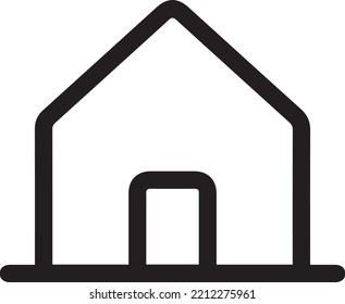 house icon or real estate company logo template isolated sign symbol vector illustration - modern, minimalist and linear style