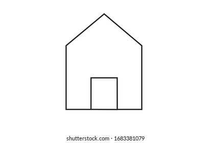 House icon for remote. Vector illustration.