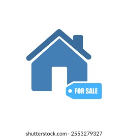 house icon, sale, on a white background, vector illustration