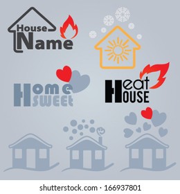 house icon set