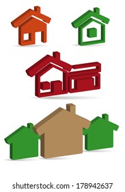 house icon set