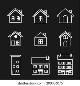 house icon set