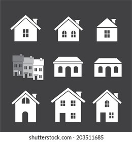 house icon set